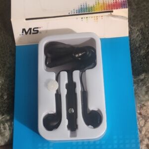 5 For $25 Black Wired Earphones